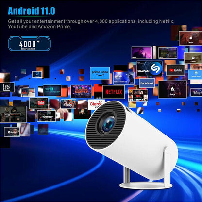 5G 4K Projector Smart HD LED WiFi Bluetooth HDMI USB Android Office Home Theater